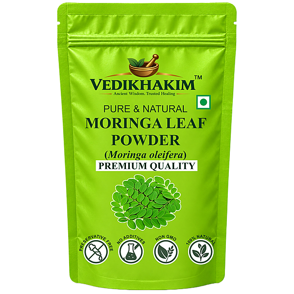 Moringa Leaf Powder (200 gm) | Drumstick Leaf powder | Herbal Supplement | Good for Immunity, Digestion, skincare and Haircare | 100% Natural and Preservative free