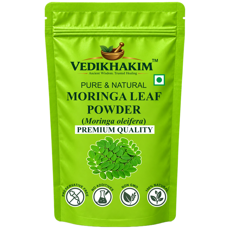 Moringa Leaf Powder (200 gm) | Drumstick Leaf powder | Herbal Supplement | Good for Immunity, Digestion, skincare and Haircare | 100% Natural and Preservative free
