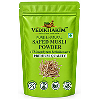 Safed Musli Powder (100gm) | for Stamina and Energy | 100% Pure, Preservative free | No Artificial flavour or color added