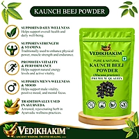Kaunch Beej Powder | For Reproductive Health | Natural & Pure Powder | No Added Preservatives | For Muscle Wellness