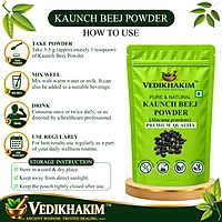 Kaunch Beej Powder | For Reproductive Health | Natural & Pure Powder | No Added Preservatives | For Muscle Wellness