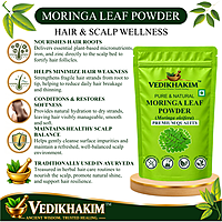 Moringa Leaf Powder (200 gm) | Drumstick Leaf powder | Herbal Supplement | Good for Immunity, Digestion, skincare and Haircare | 100% Natural and Preservative free