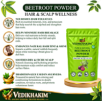 Beetroot Powder | For Drinking & Face Pack | Supports Heart & Brain Health | 100% Pure & Preservative-Free | Men & Women