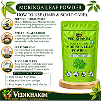 Moringa Leaf Powder (200 gm) | Drumstick Leaf powder | Herbal Supplement | Good for Immunity, Digestion, skincare and Haircare | 100% Natural and Preservative free