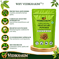 Shatavari Powder | Lactation & Hormonal Balance Support | Reproductive Wellness | No Added Preservatives | 100% Pure and Natural