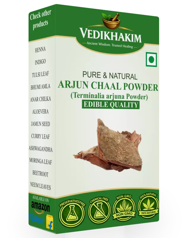 Arjun chaal Powder  | Herbal Support for Heart, Skin & General Wellness | No Added Preservatives | 100% Pure and Natural
