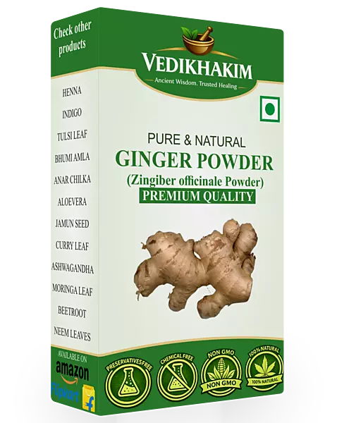 Ginger Dried Root Powder | Zingiber officinale, NON-GMO, No Added Preservatives, Sukku Podi, Dry Sonth/Adrak Powder