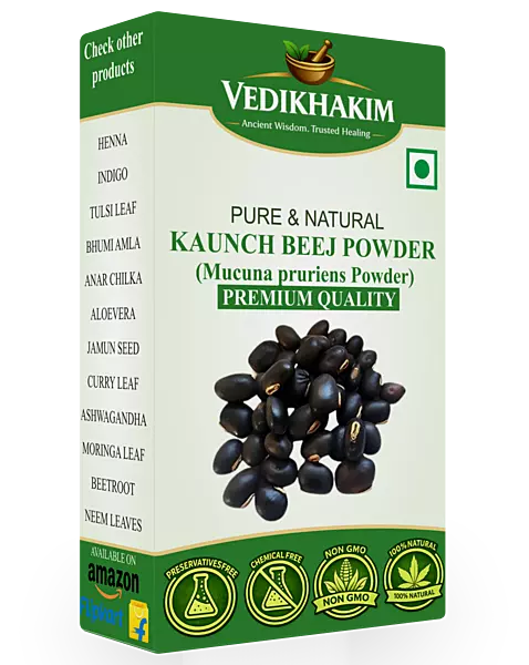 Kaunch Beej Powder | For Reproductive Health | Natural & Pure Powder | No Added Preservatives | For Muscle Wellness