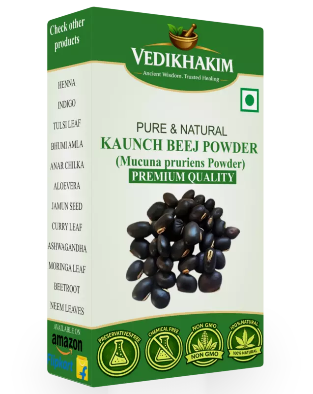 Kaunch Beej Powder | For Reproductive Health | Natural & Pure Powder | No Added Preservatives | For Muscle Wellness