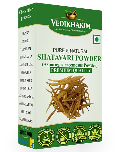 Shatavari Powder | Lactation & Hormonal Balance Support | Reproductive Wellness | No Added Preservatives | 100% Pure and Natural