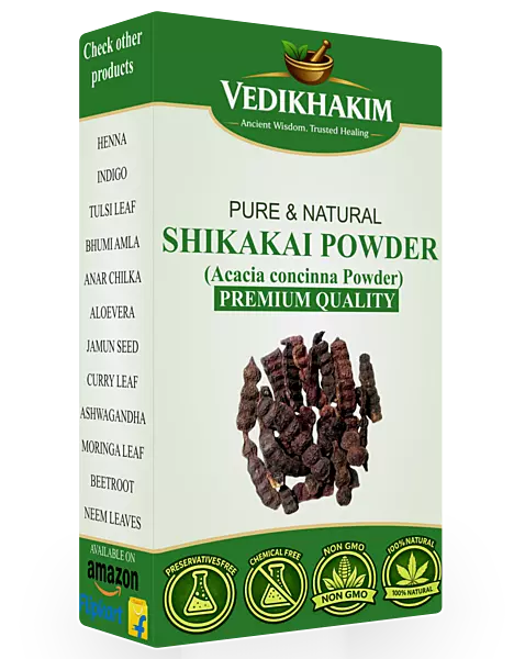 Shikakai Powder | For Hair wash and Shampoo | 100% Pure and Natural | Suitable for all hair types | For Strong, Healthy & Shiny Hair Growth | No Added Preservatives