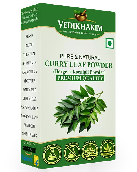 Curry Leaf Powder | For Strong, Healthy & Shiny Hair Growth| Manage Diabetes and Cholesterol |No Preservatives| For Healthy Lifestyle
