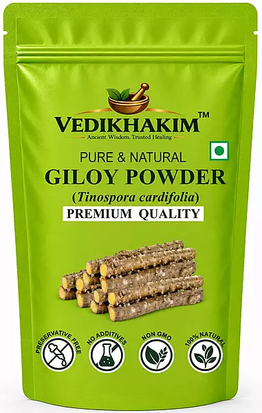 Giloy Powder | for Reducing Inflammation| Detoxifying Body | Improving Liver Function |Regulates Blood Sugar | Immunity Booster | No Added Preservatives