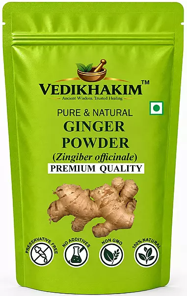 Ginger Dried Root Powder | Zingiber officinale, NON-GMO, No Added Preservatives, Sukku Podi, Dry Sonth/Adrak Powder