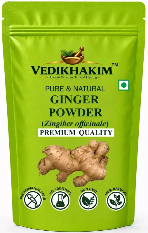 Ginger Dried Root Powder | Zingiber officinale, NON-GMO, No Added Preservatives, Sukku Podi, Dry Sonth/Adrak Powder