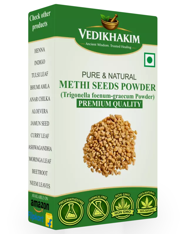 Methi Seed Powder | For Hair Growth | Indian Spices & Masala | Pure & Natural | No Artificial Flavours or Preservatives | Supports Healthy Blood Sugar | Perfect for Cooking & Authentic Flavor