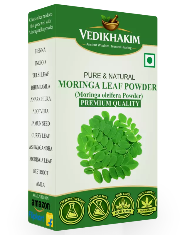 100% Moringa Leaf Powder (200 gm) | Drumstick Leaf powder | Herbal Supplement | Good for Immunity, Digestion, skincare and Haircare | 100% Natural and Preservative free