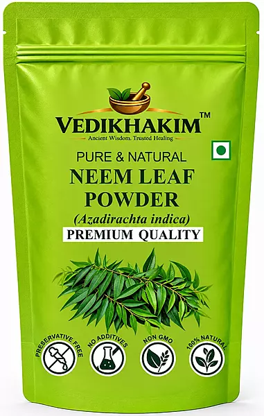Neem Leaf Powder for Eating Skin & Hair and Face Pack | Anti-Pimple, Anti-Bacterial, Fight Dandruff | 100% Pure and Natural | No Chemical, No preservative, Paraben-Free